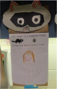 We read the Kissing Hand