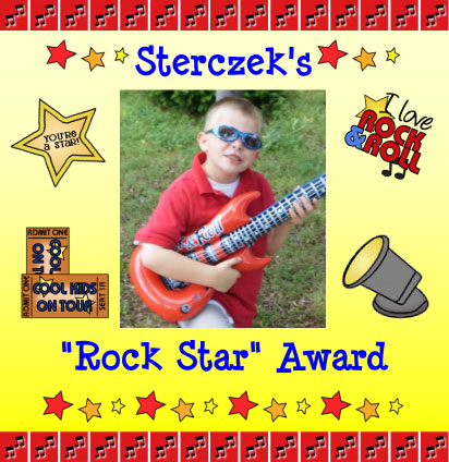 Sterczek's Rock Star Award