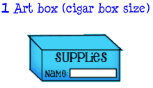 1 art box (cigar box size)