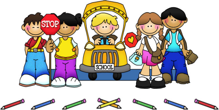 Image-schoolbus and kids